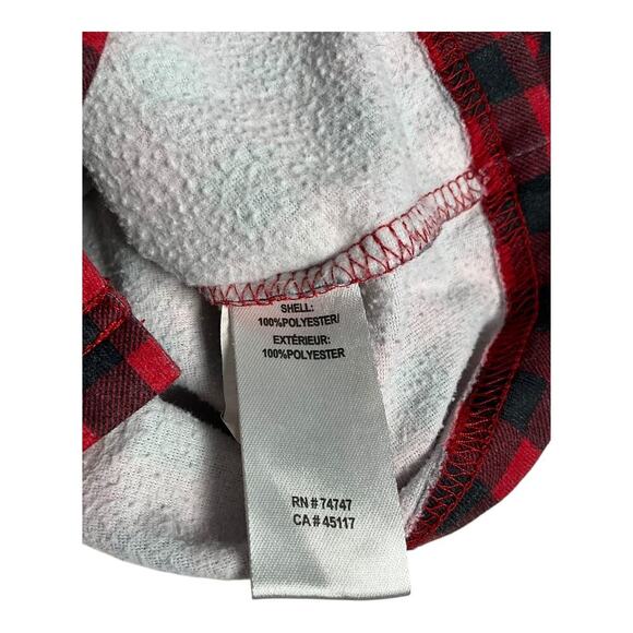 Unisex Pajama Sets Mario Bros Size 6 Outdoor Kids Red & Black Plaid Size 5 Used - Picture 9 of 14